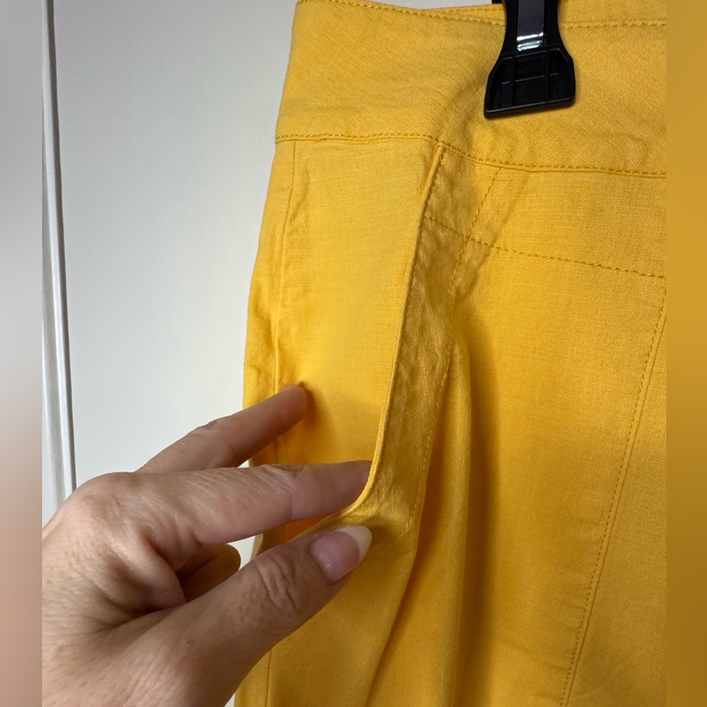 NWT - Women's Sunny Yellow Wide Leg Pants - Picture 2 of 7
